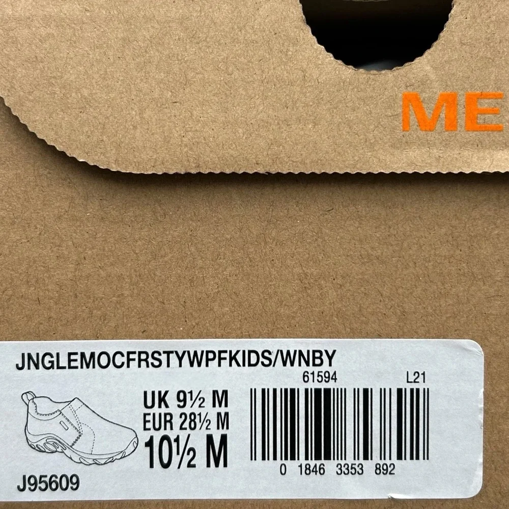 Merrell‎ Girls Jungle Moc Frosty Waterproof Slip-on Moccasin Size 10.5 Wineberry